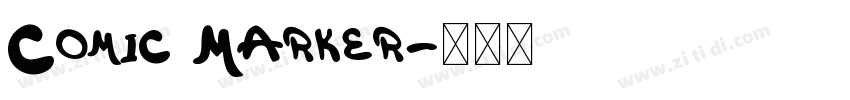Comic Marker字体转换